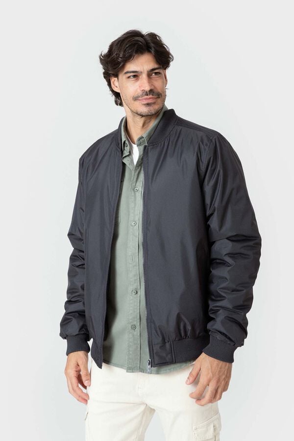 Celopman Puffer bomber jacket blue
