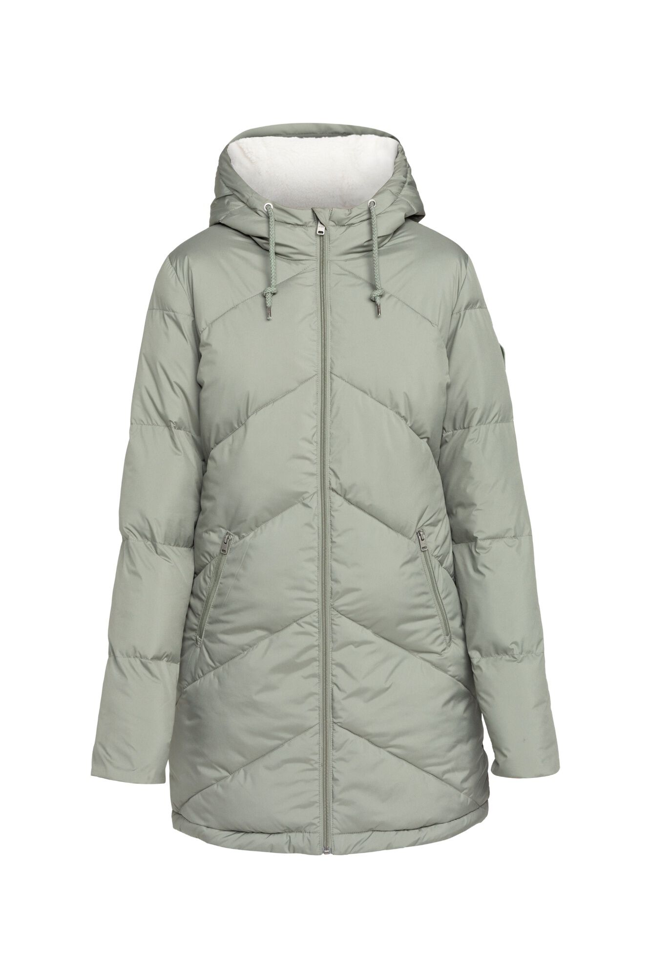 Roxy Lange gesteppte Jacke mit Kapuze
