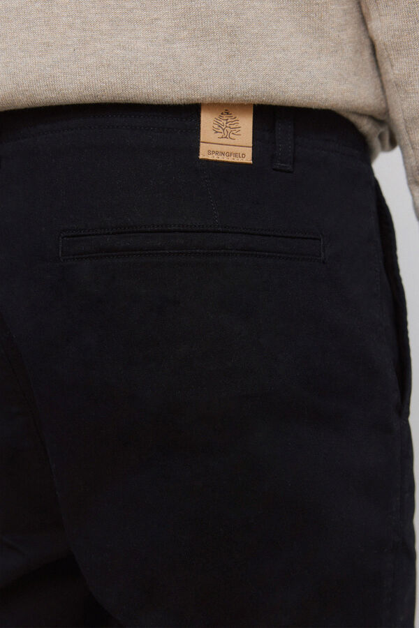 Springfield Skinny fit chinos black