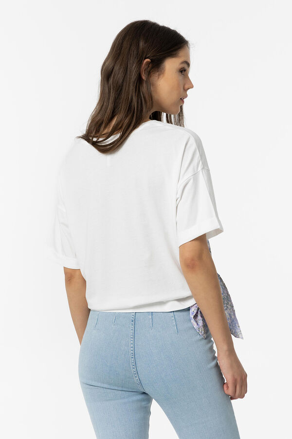 Springfield T-Shirt kombiniert mit Knoten blanco