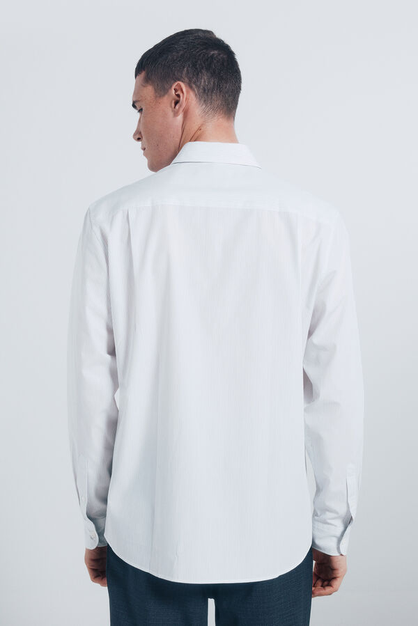 Springfield T-shirt popelina riscas azul