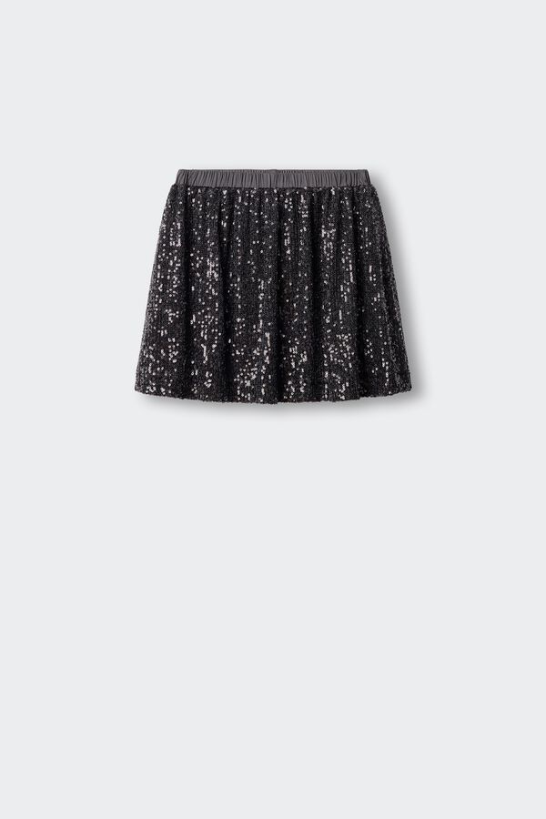 Springfield Kids Falda lentejuelas negra negro