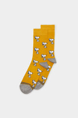 Springfield Snoopy-mintás, sárga jacquard-zokni™ sárga