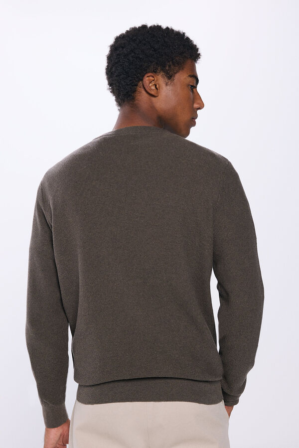 Springfield Textured jumper brown