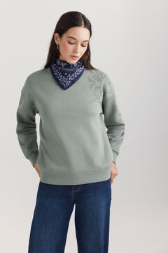 Springfield Embroidered studded sweatshirt