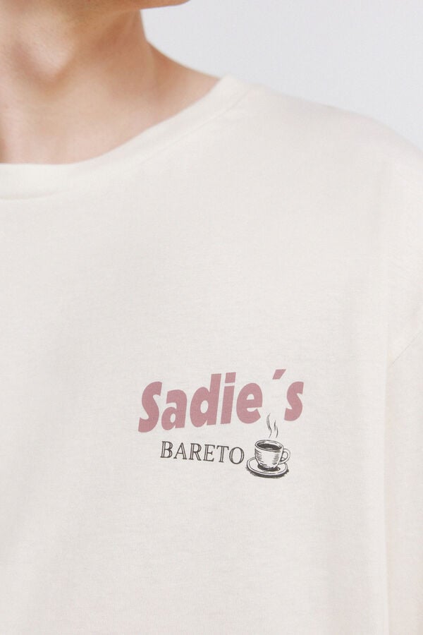 Springfield T-shirt com estampado de bar branco