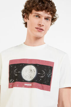 Springfield Camiseta planeta marfil