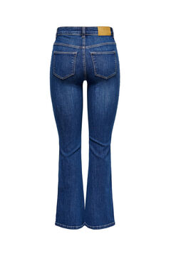 Springfield High waist jeans with buttons bluish