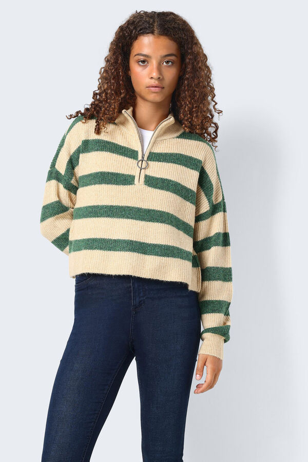 Springfield Pullover Streifen  grün
