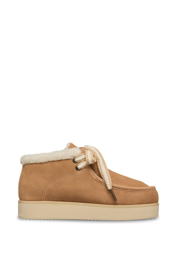 Roxy Suede platform boots brown