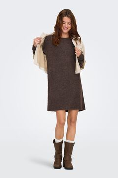 Only Vestido corto de punto acanalado