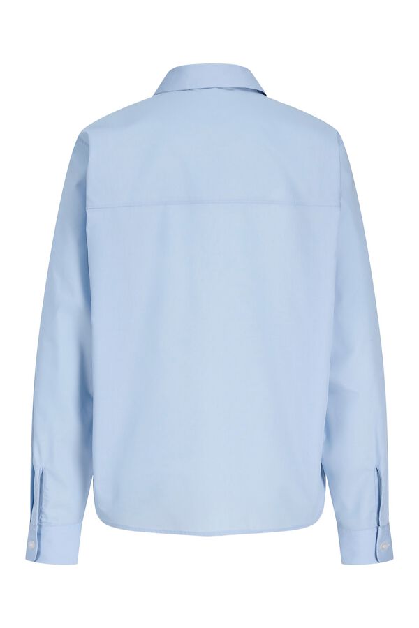 JJ REBEL Camisa regular em sarja azul