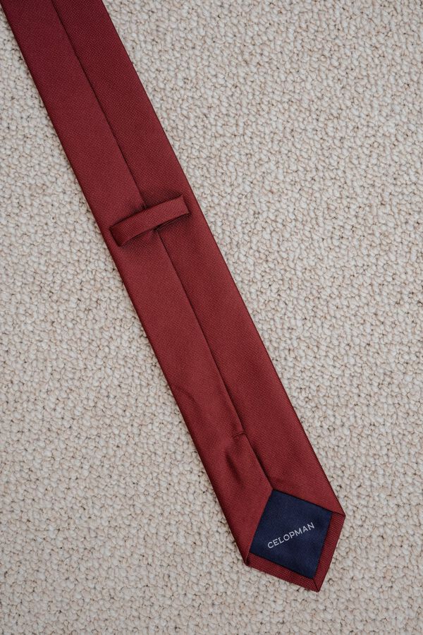 Celopman Plain basic tie red