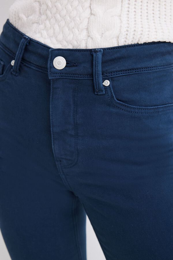 Springfield Pantalon Slim Color bleu