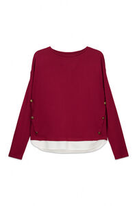 Springfield Camiseta combinada botones lateral