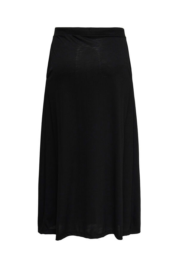 JDY Falda larga lurex negro