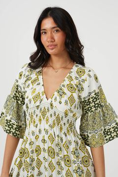 Brave Soul Vestido largo con detalle fruncido