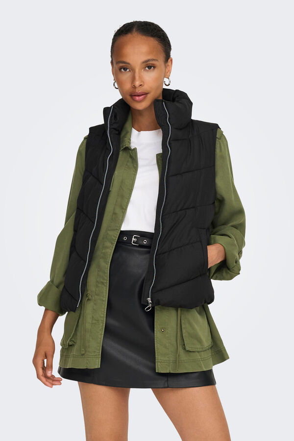 Springfield Quilted gilet crna