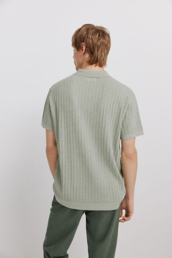 Springfield Basic structured polo shirt green