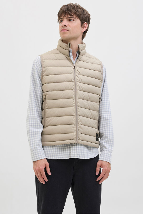 JJ REBEL Chaleco acolchado ligero gris