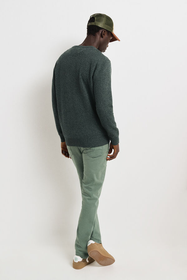 Springfield plain twisted jersey green