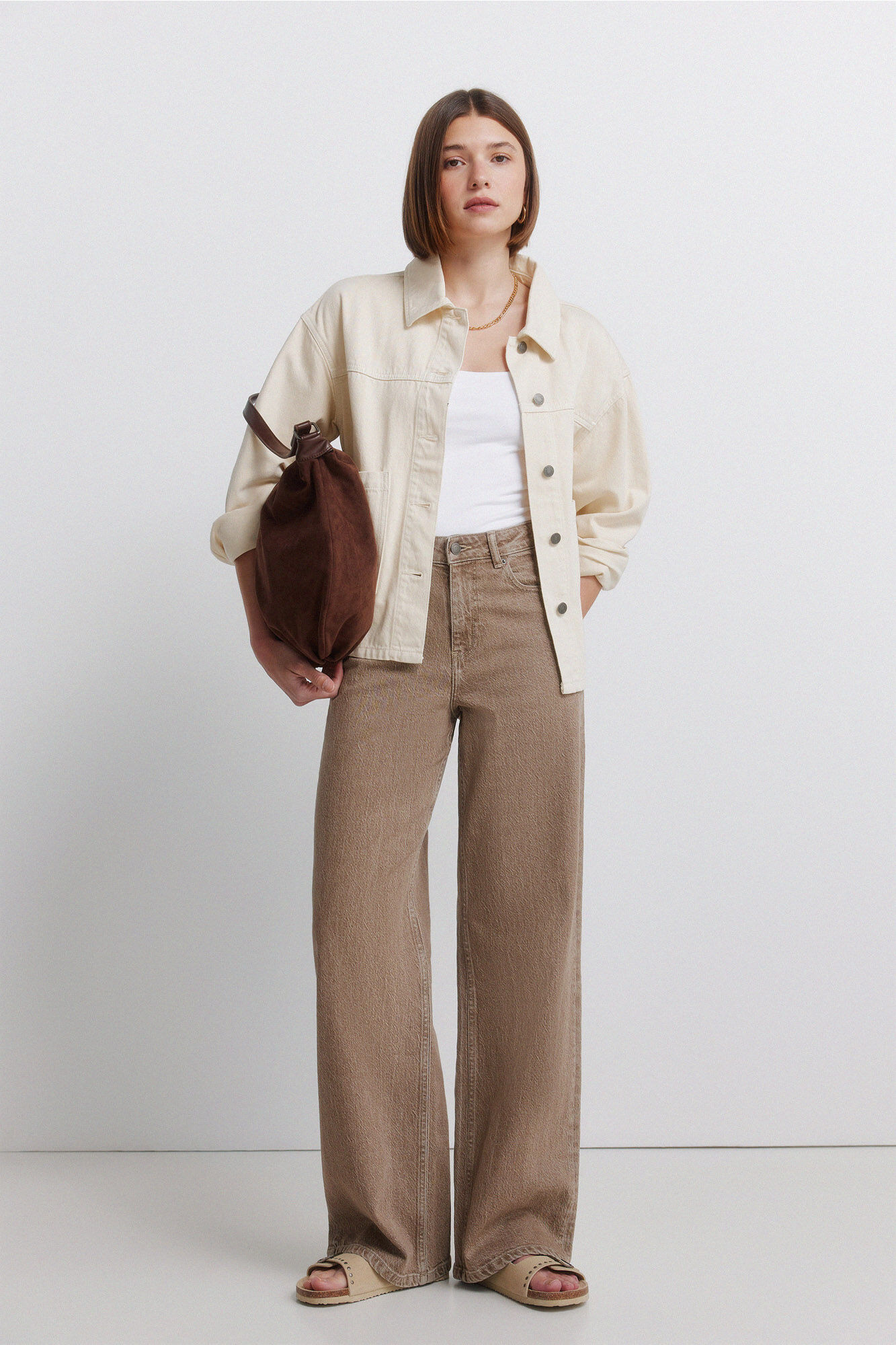ジャケット・アウター BEIGE X DENIM OVERSIZED coat J.K.T Denim oversized jacket