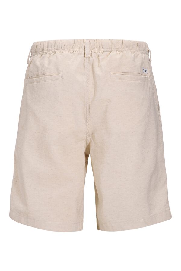 Jack & Jones Linen jogger Bermuda shorts grey