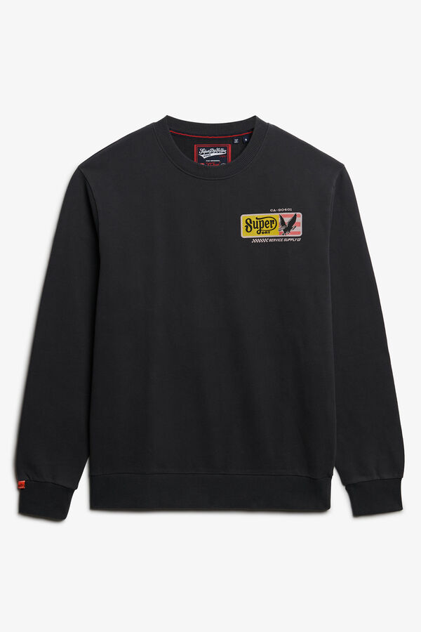 Superdry Sudadera corte holgado gris