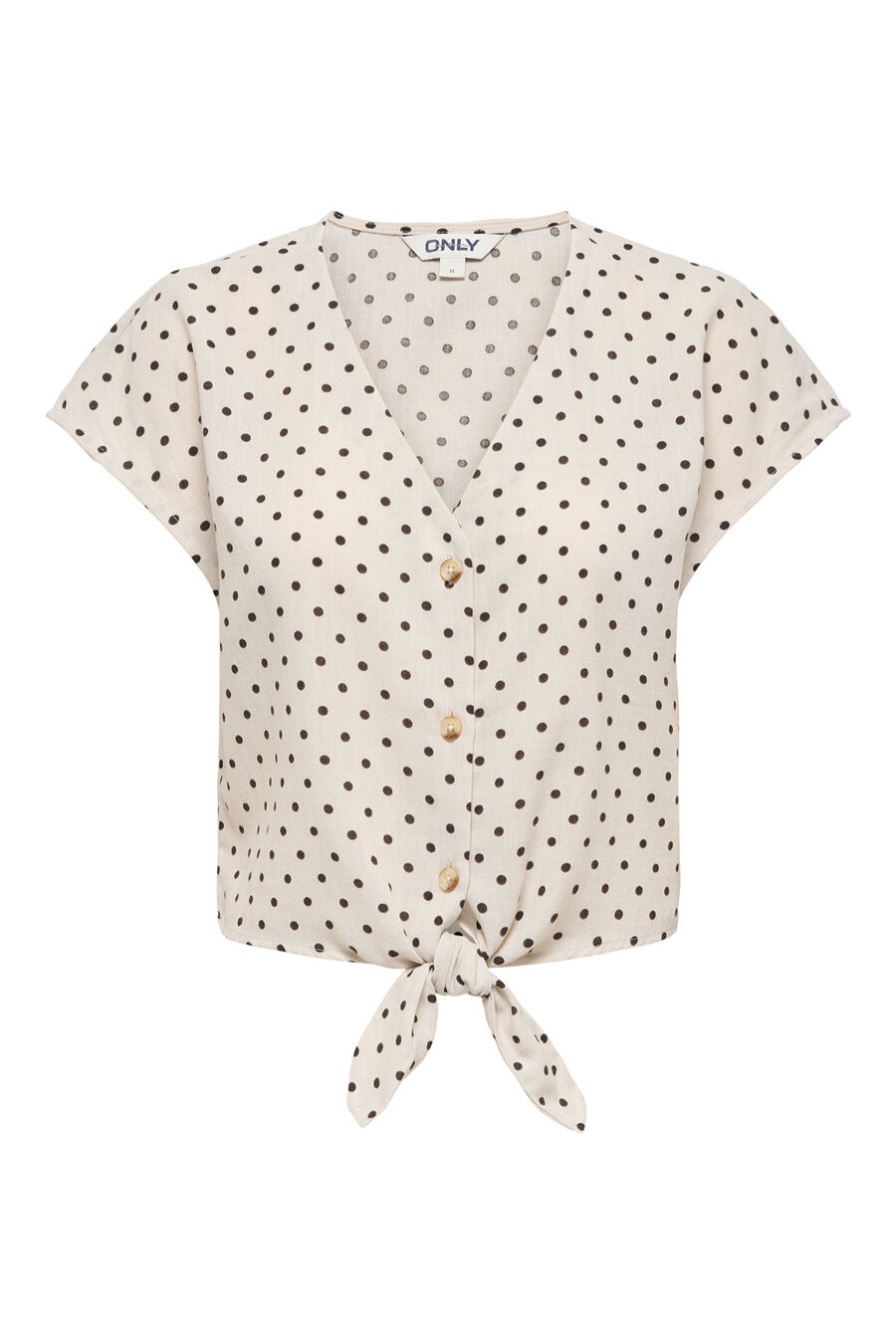Camisa de lunares manga corta