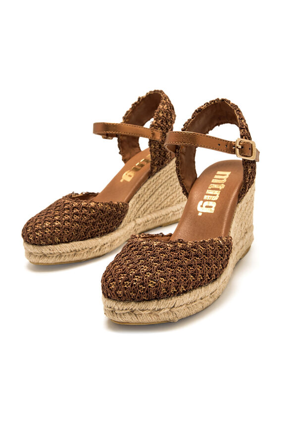 MTNG Jute wedges nude
