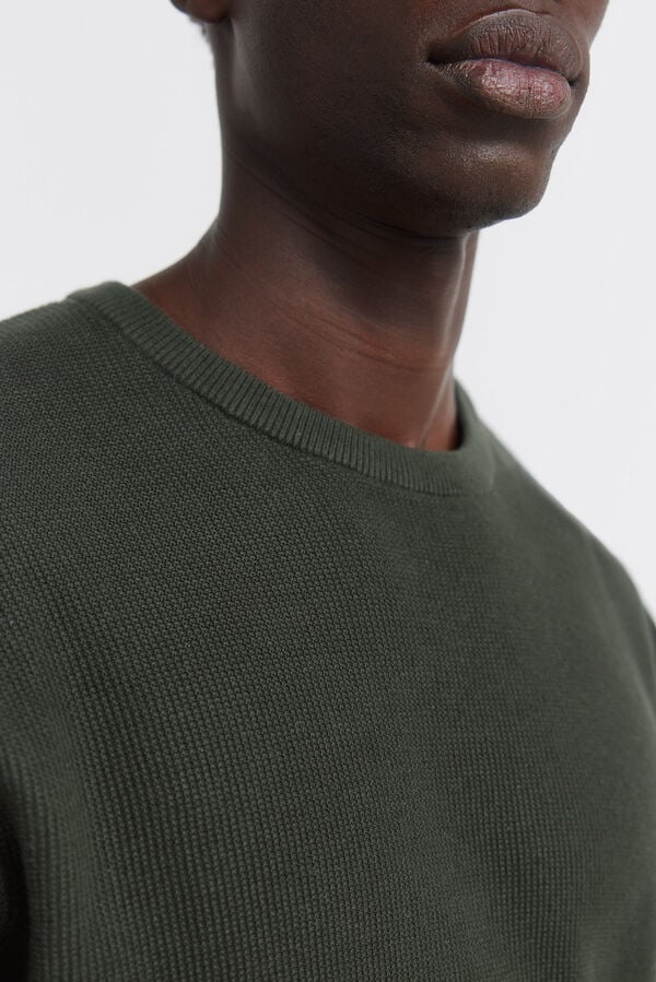 Springfield basic structured jersey beige