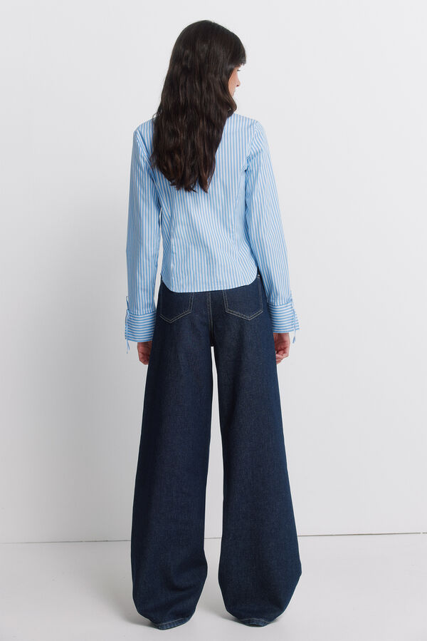 Springfield Wide jogger trousers blue