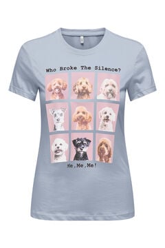 Only T-shirt estampada de manga curta