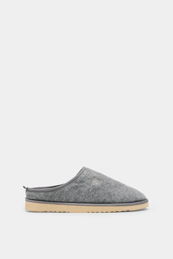 Springfield Felt slingback slippers tamnosiva