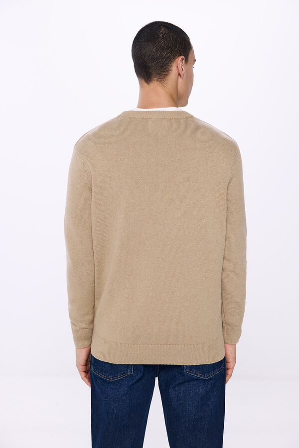 Springfield Plain colour jumper srednjebež