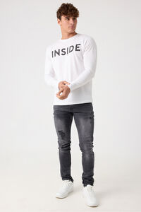 Inside T-Shirt mit Print