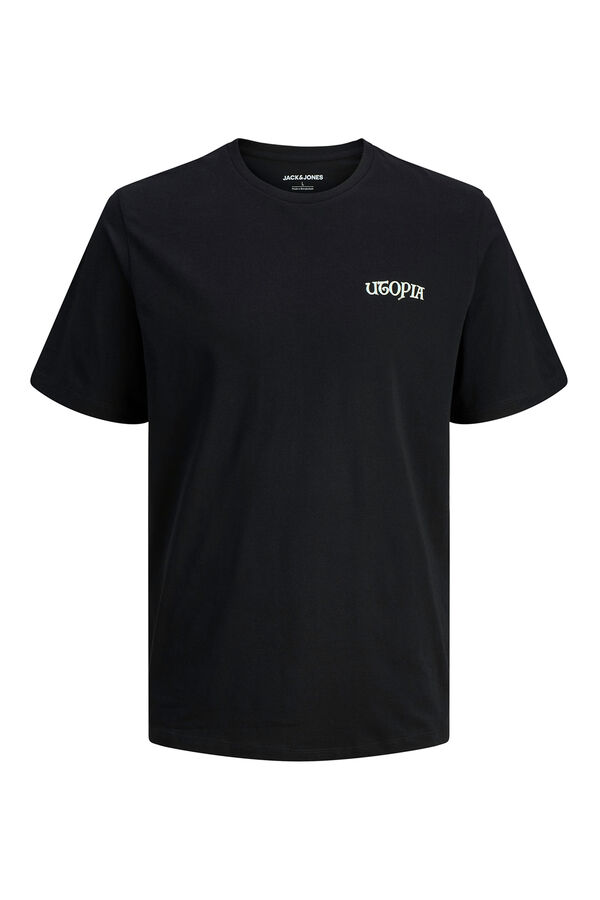 Jack & Jones T-shirt with back print Crna