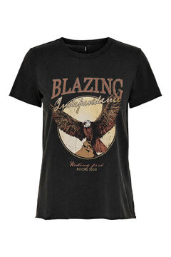 Only T-shirt estampada de manga curta