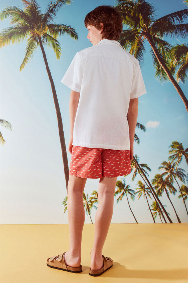 Springfield Kids Fato de banho Tubar&otilde;es menino vermelho