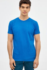 Springfield Basic-Shirt azulado