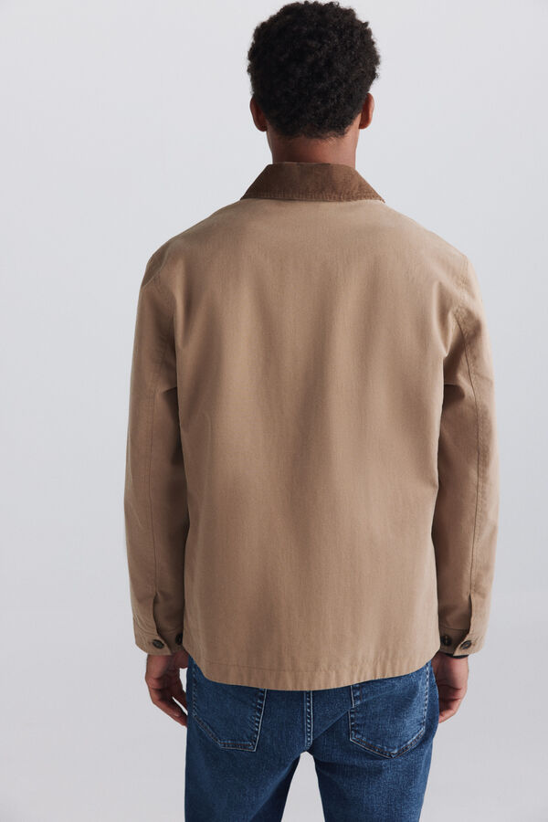 Springfield Cotton overshirt brown