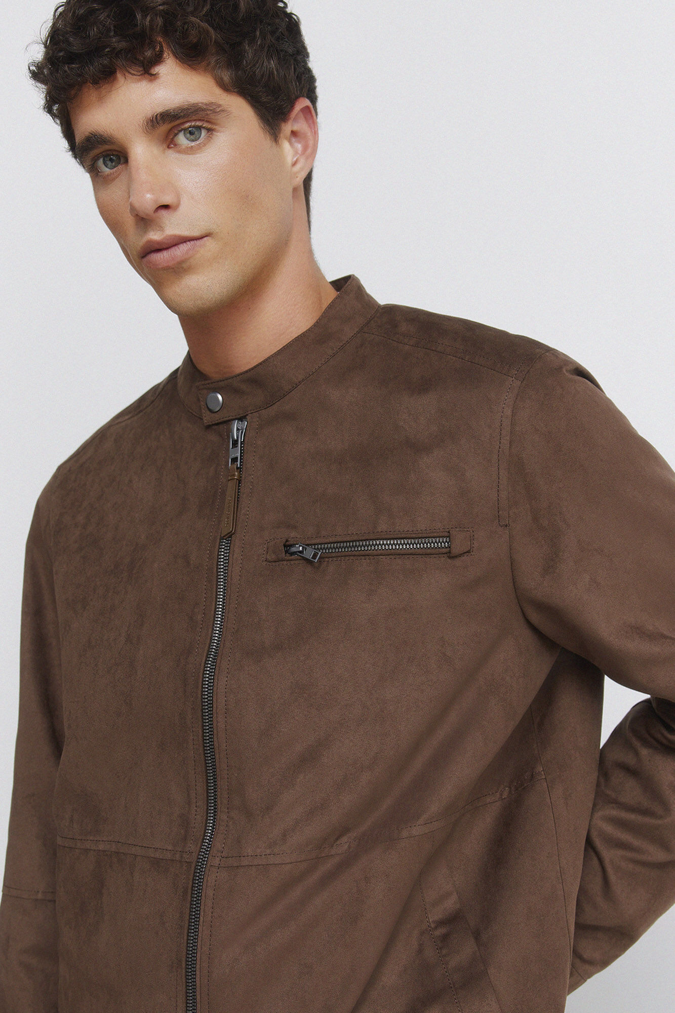 Springfield Suede-effect jacket