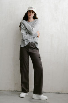 Springfield Cotton cargo trousers grey