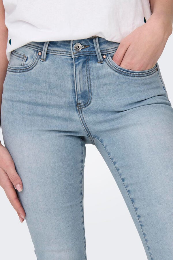 Springfield Jeans cigarro cintura média bleu mix