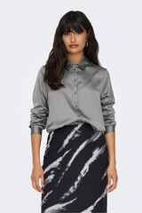 JDY Camisa satinada gris