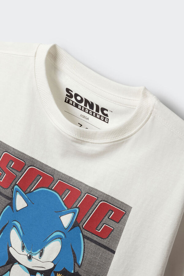 Springfield Kids T-shirt Sonic para menino bege