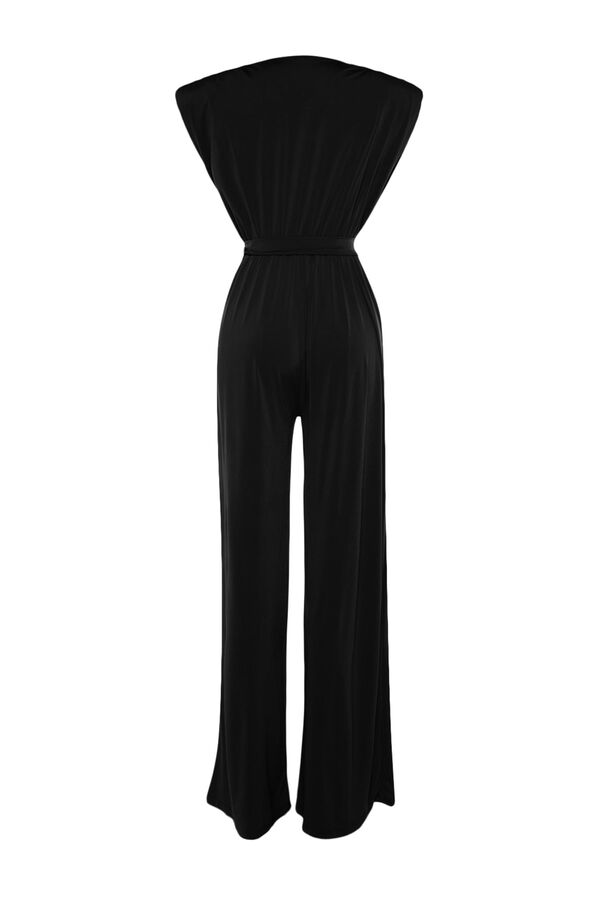 Trendyol Jersey-Knit jumpsuit noir