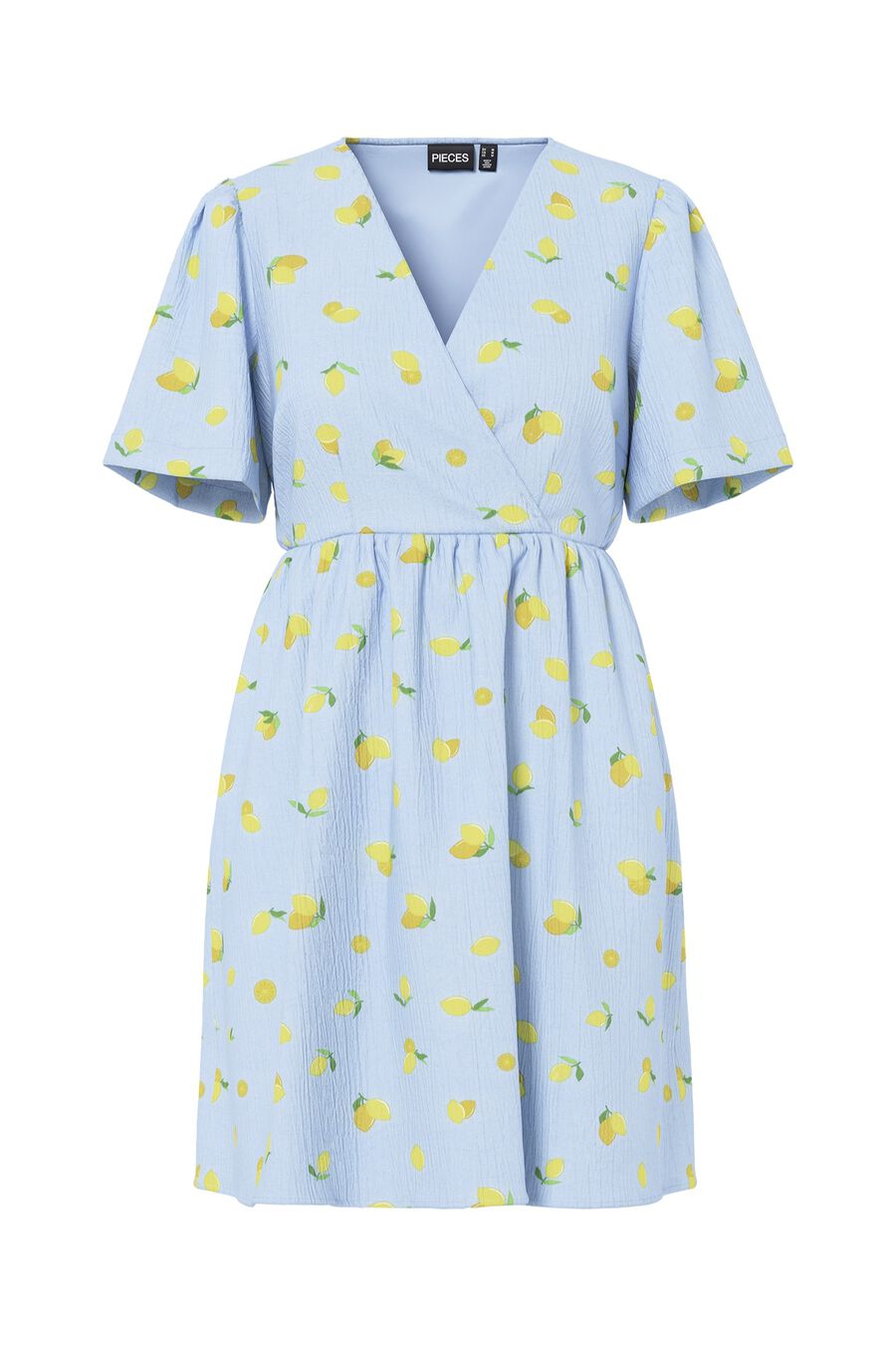 Vestido mini estampado con manga corta