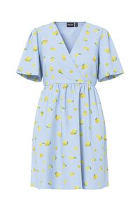 Pieces Vestido mini estampado con manga corta