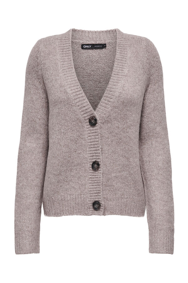 Only Buttons cardigan nude